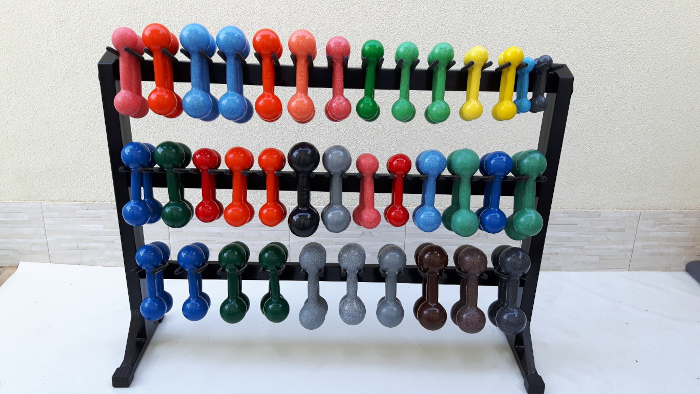 Suporte para Halteres - Modelo Estante